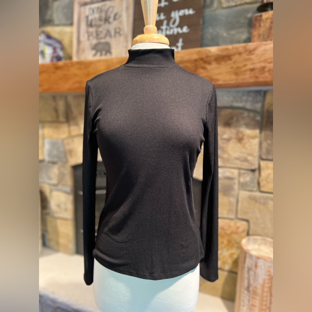 Ribbed Knit Essential Turtleneck